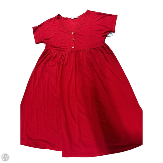 Dress Casual Short By Bombom In Red, Size: M