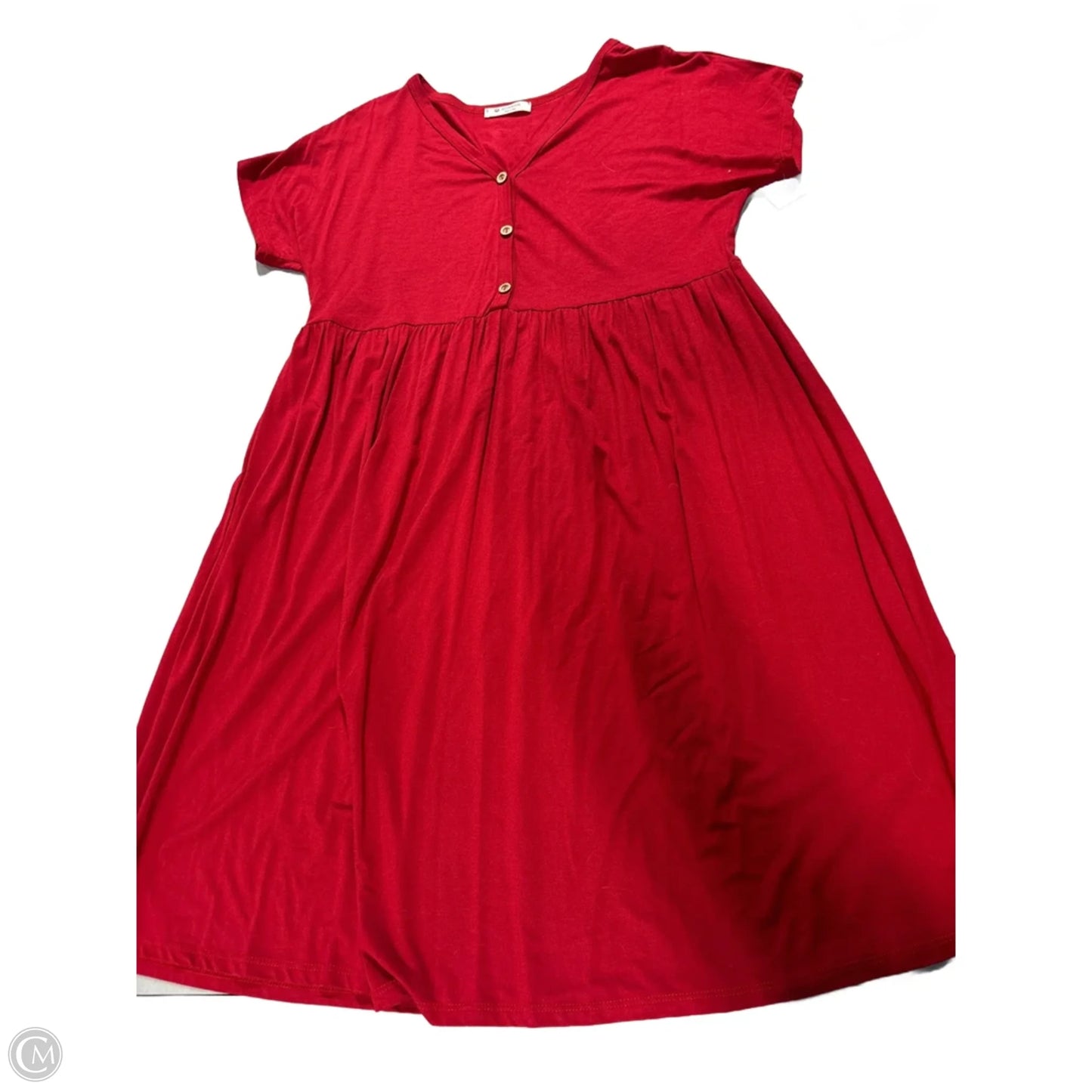 Dress Casual Short By Bombom In Red, Size: Xl