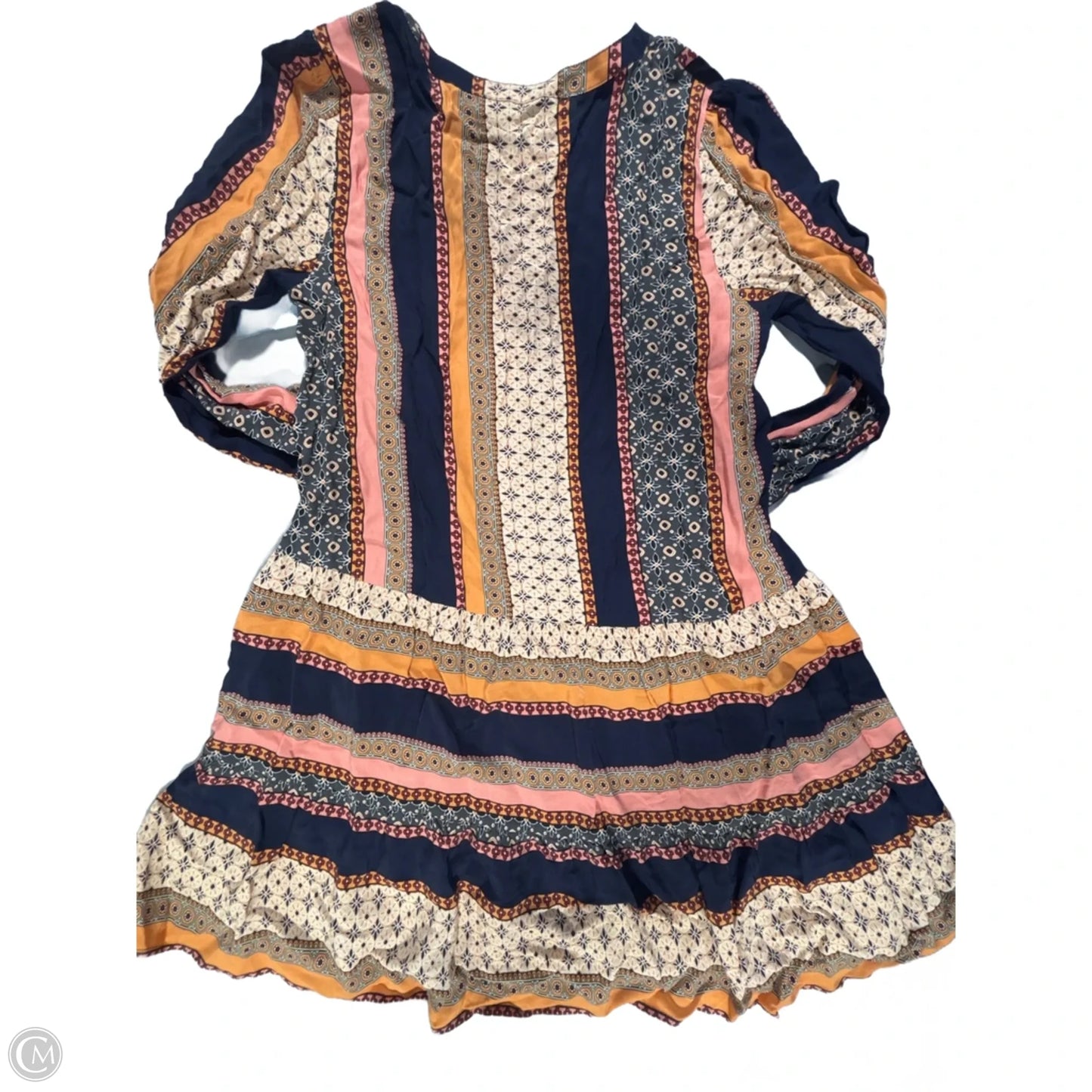 Dress Casual Short By Loft In Geometric Pattern, Size: M