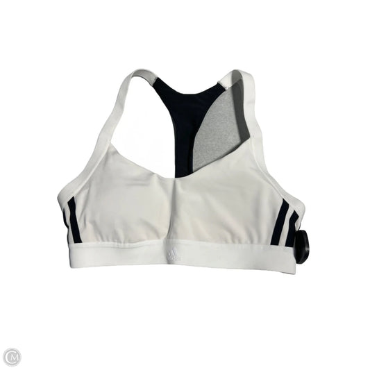 Athletic Bra By Adidas In White, Size: S