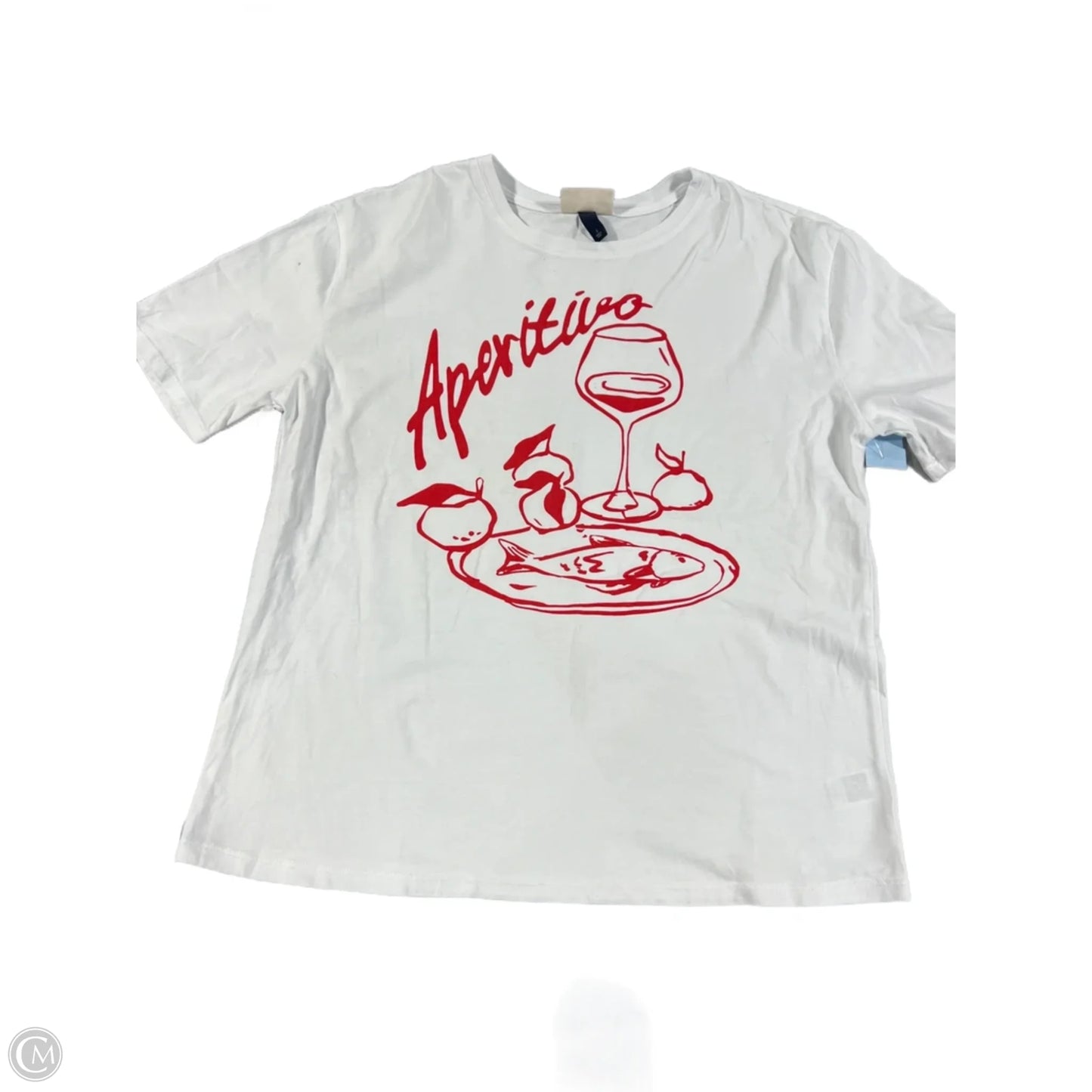 Top Short Sleeve Basic By Universal Thread In White, Size: S