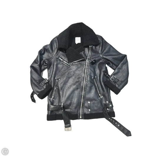 Jacket Moto By Avec Les Filles In Black, Size: L