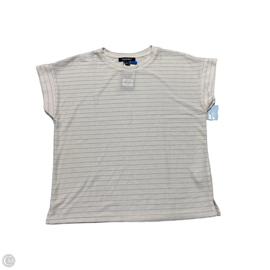 Top Sleeveless By Ellen Tracy In White, Size: L