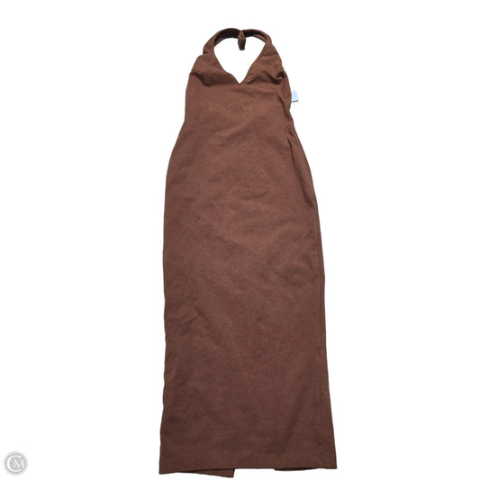 Dress Casual Midi By Princess Polly In Brown, Size: Xs