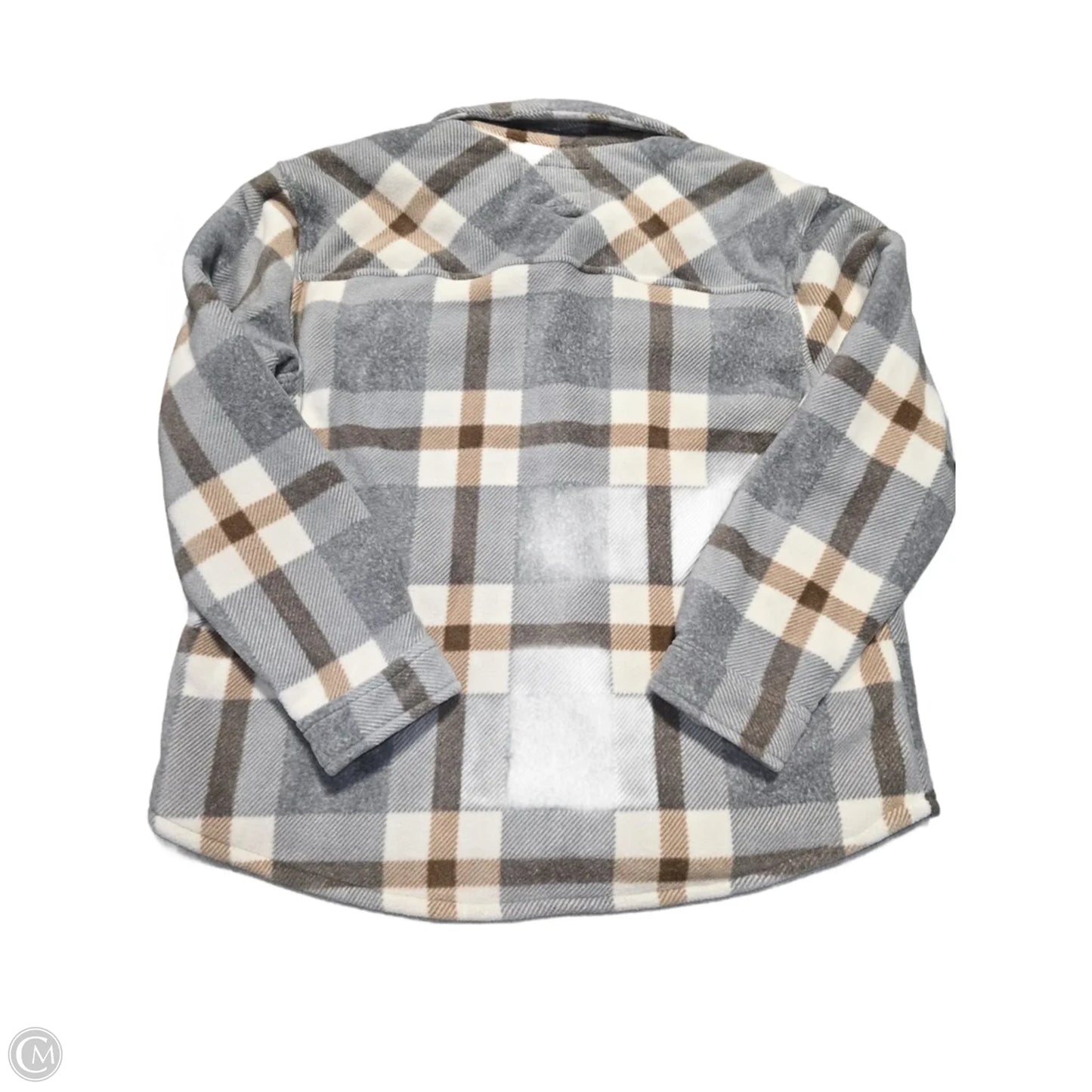 Jacket Shirt By Sage In Grey, Size: Xl