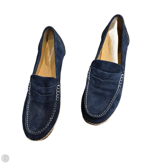 Shoes Flats By Hush Puppies In Navy, Size: 8