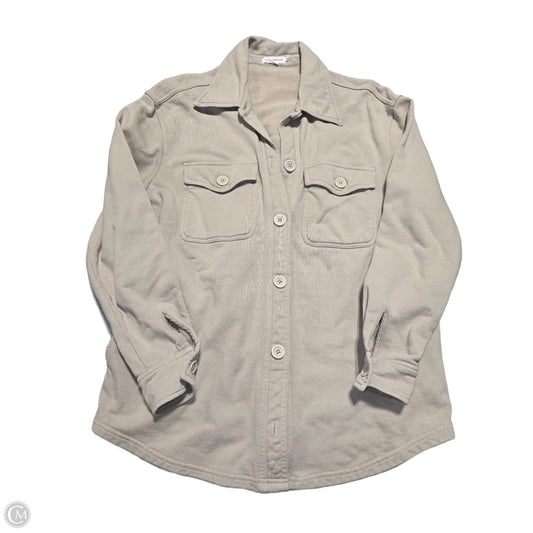 Top Long Sleeve By Good American In Tan, Size: S