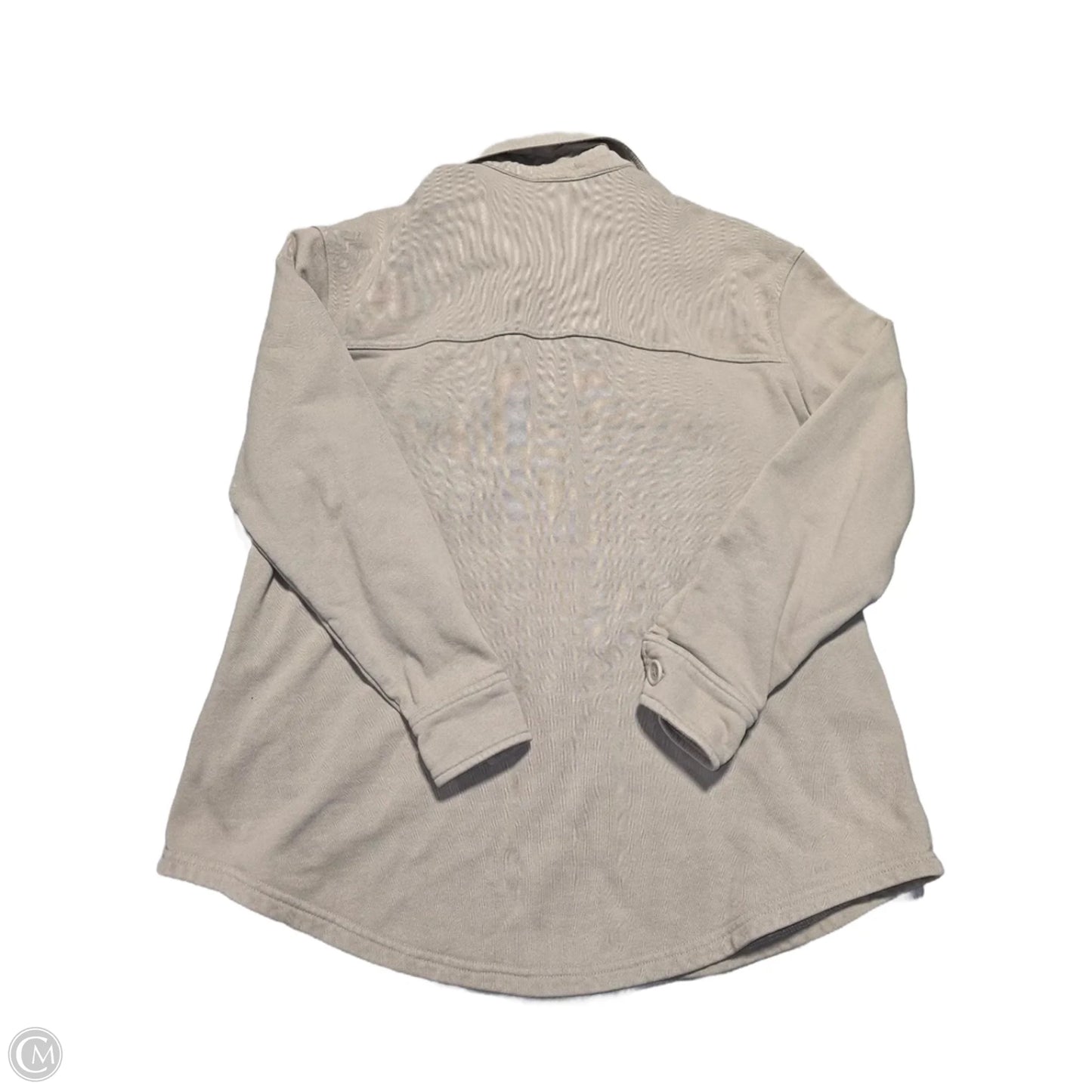 Top Long Sleeve By Good American In Tan, Size: S