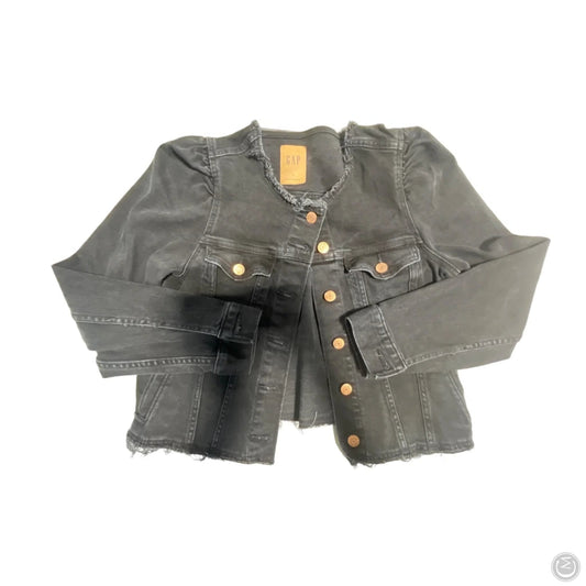 Jacket Denim By Gap In Black, Size: S