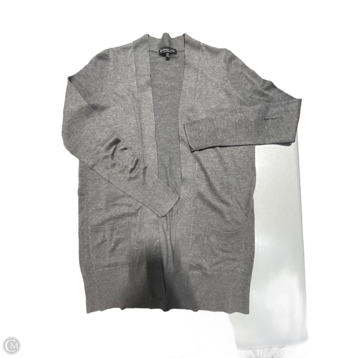 Cardigan By Knit Wear In Grey, Size: S