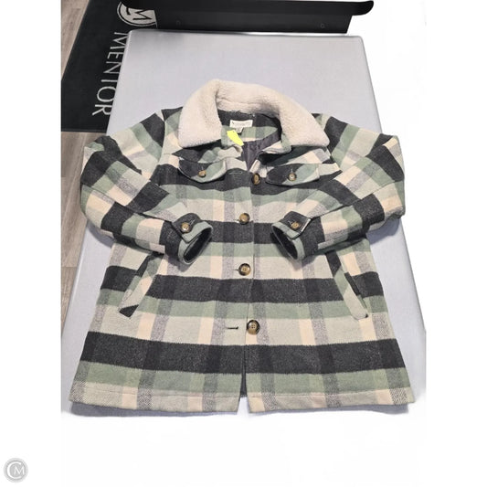 Jacket Shirt By Koolaburra By Ugg In Plaid Pattern, Size: L