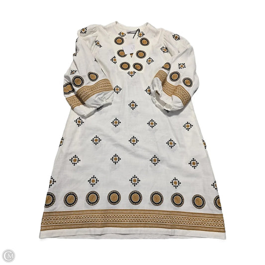 Dress Casual Midi By Cmc In Cream, Size: L