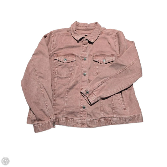 Jacket Denim By Maurices In Pink Denim, Size: 2x