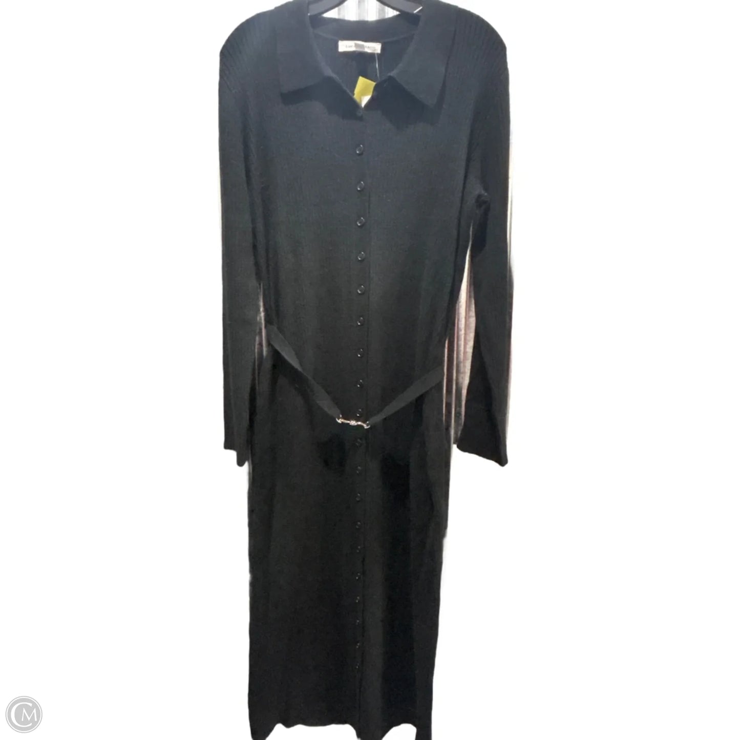 Dress Casual Maxi By Lucky Brand In Black, Size: L