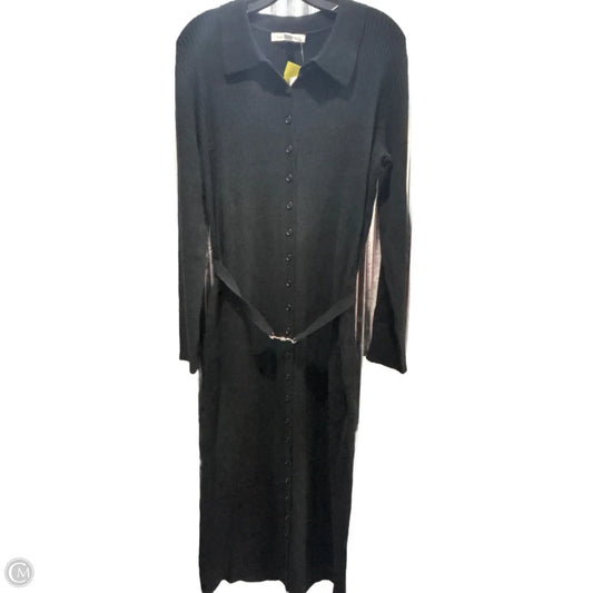Dress Casual Maxi By Lucky Brand In Black, Size: L