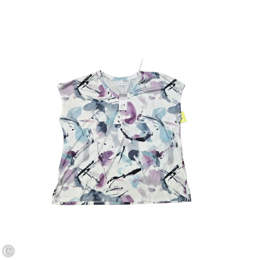 Top Short Sleeve By Cmf In Tie Dye Print, Size: 3x