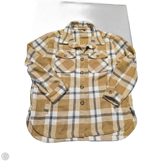 Jacket Shirt By Cme In Plaid Pattern, Size: L