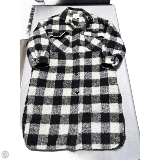 Jacket Shirt By Fantastic Fawn In Plaid Pattern, Size: S