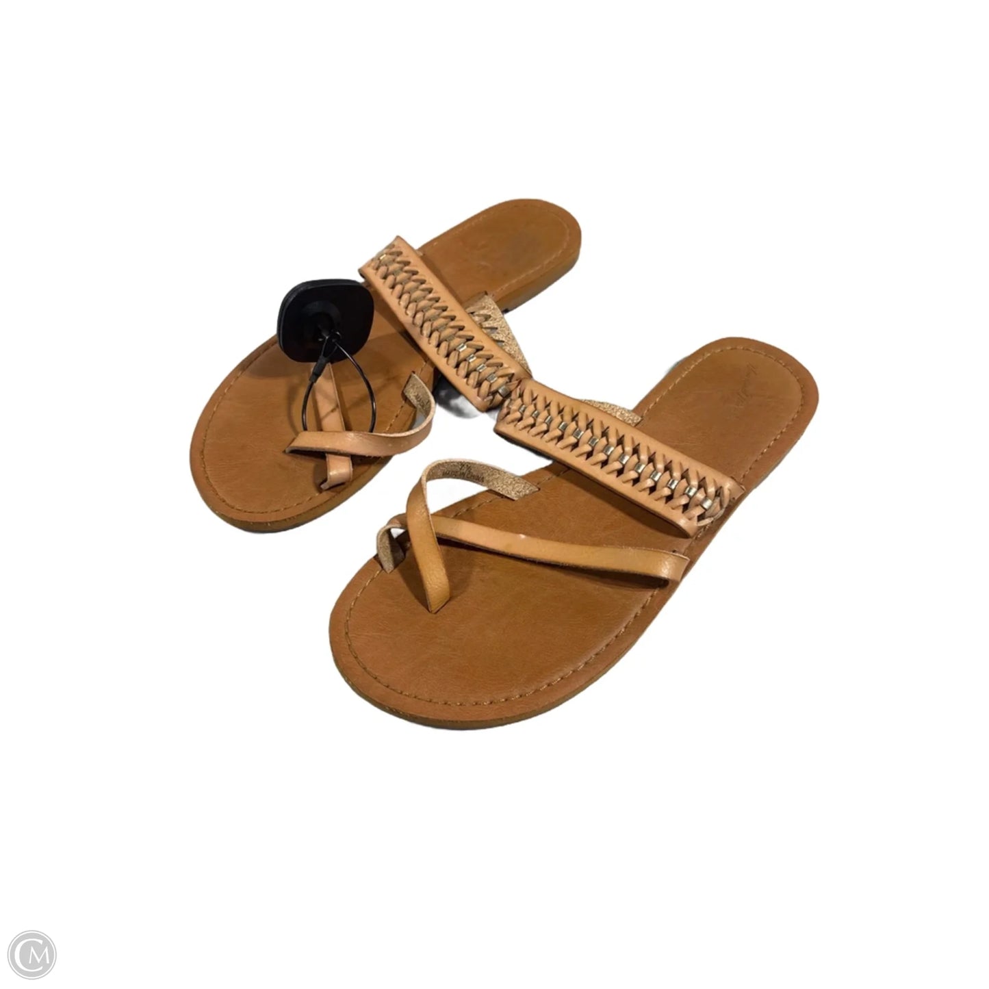 Sandals Flip Flops By Universal Thread In Tan, Size: 7.5