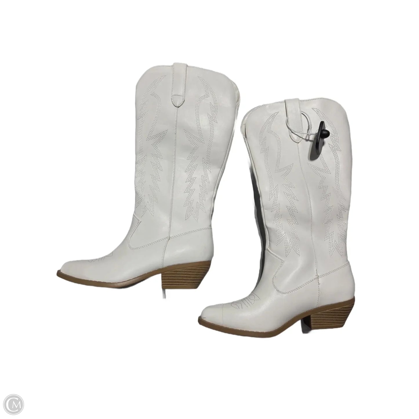 Boots Western By Soda In White, Size: 6.5