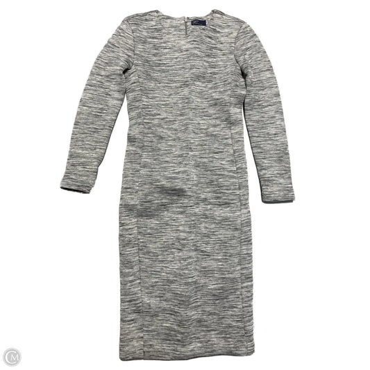 Dress Casual Midi By Gap In Grey, Size: Xs