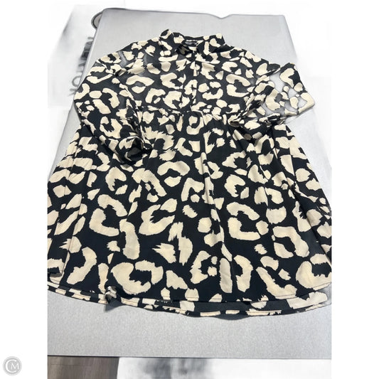 Dress Casual Short By Shein In Animal Print, Size: 1x