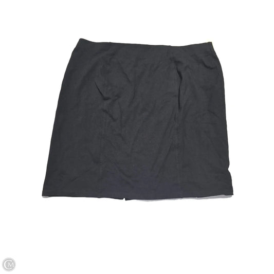 Skirt Mini & Short By Cato In Black, Size: 3x
