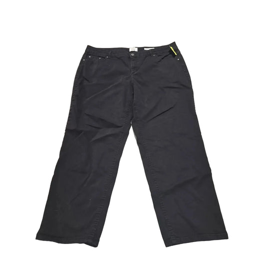 Jeans Straight By Just My Size In Black Denim, Size: 22