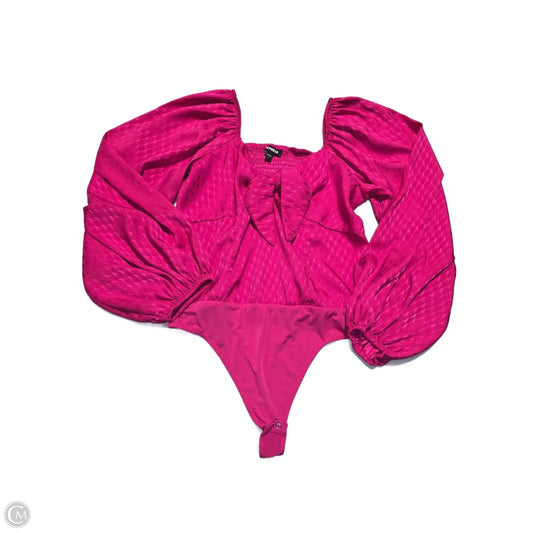 Top Long Sleeve By Express In Pink, Size: L