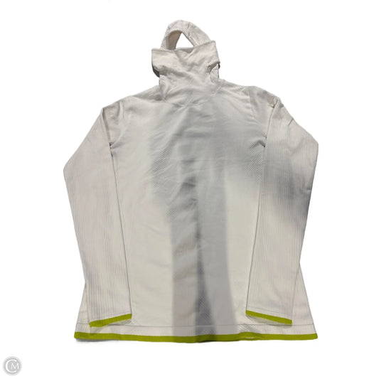 Athletic Top Long Sleeve Collar By Alphalete In Maroon, Size: M