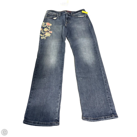 Jeans Straight By Lucky Brand In Blue Denim, Size: 8
