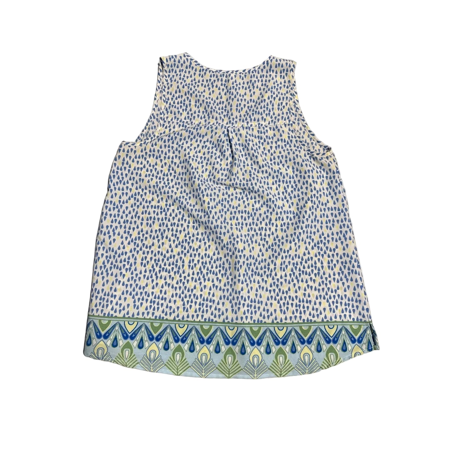 Tank Top By Mk Knits In Blue & White, Size: S