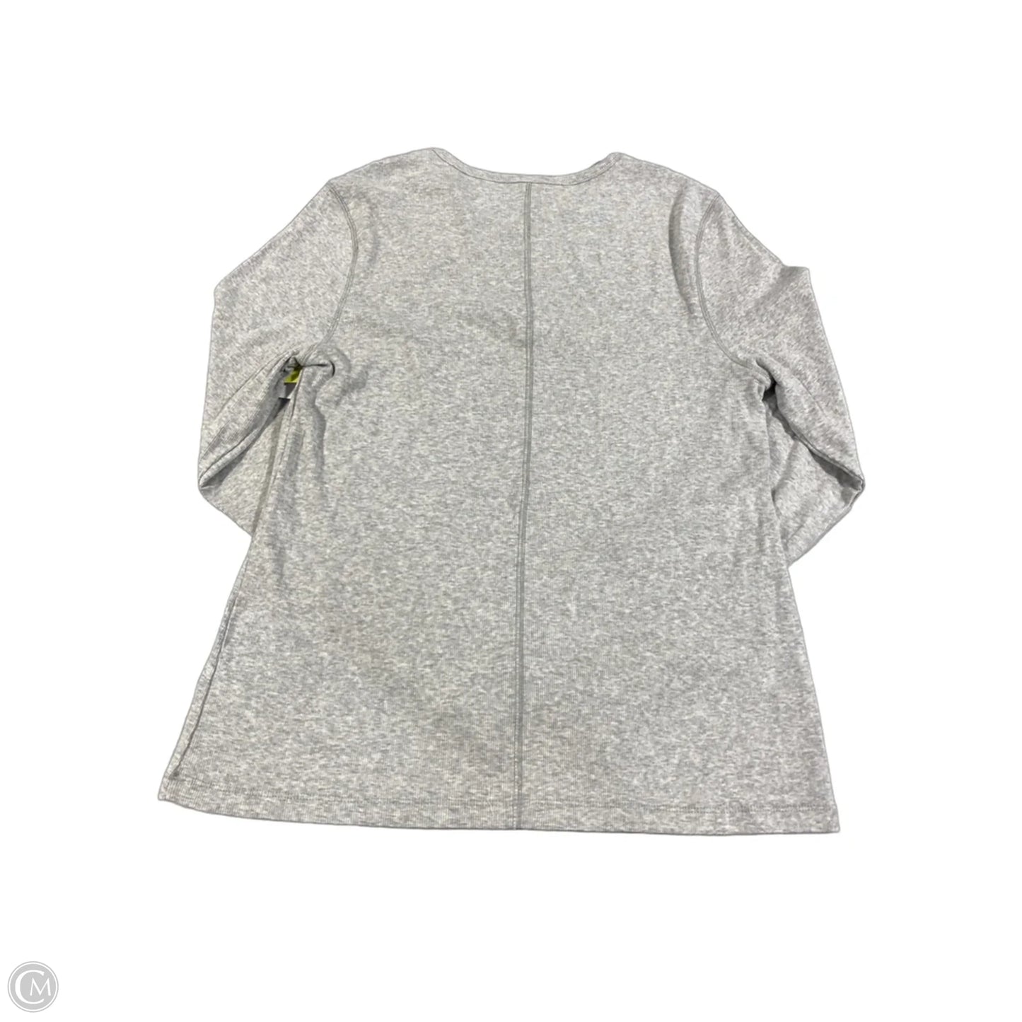Top Long Sleeve Basic By Time And Tru In Grey, Size: Xl