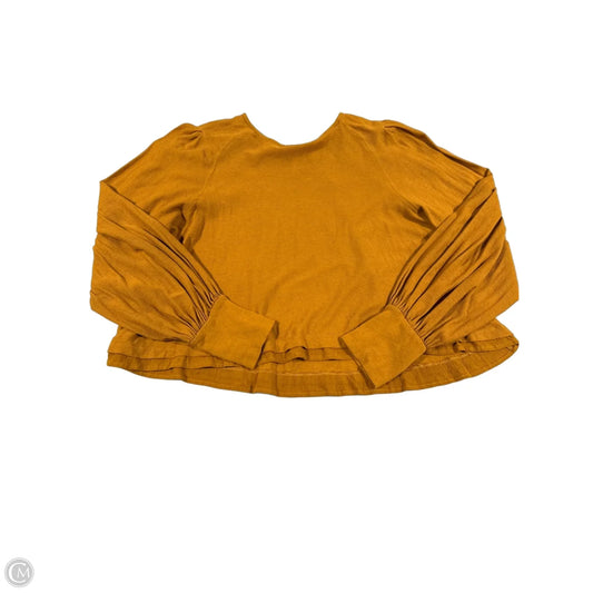 Top Long Sleeve By Free People In Brown, Size: M