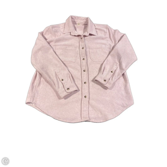 Top Long Sleeve By Beachlunchlounge In Pink, Size: L