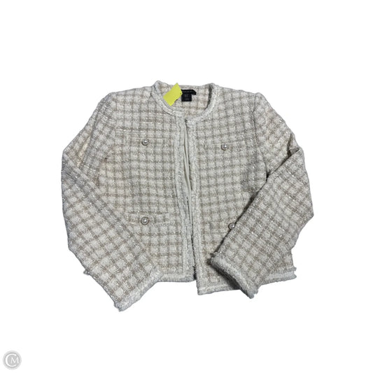 Blazer By Tahari In Cream & Tan, Size: Xs