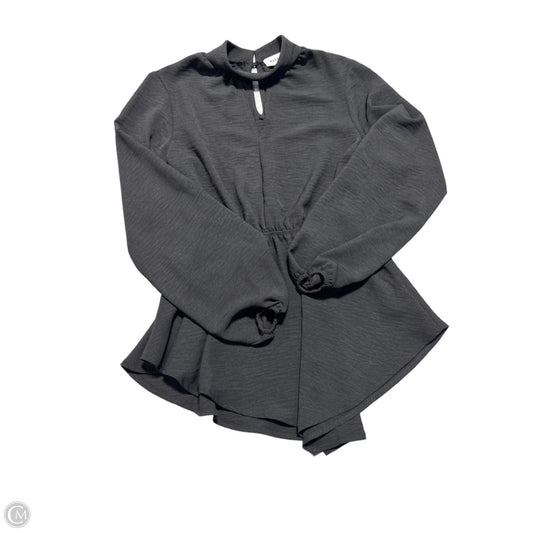 Top Long Sleeve By Gilli In Black, Size: S