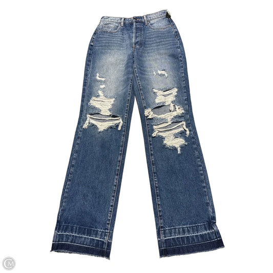 Jeans Boyfriend By Cello In Blue Denim, Size: 2
