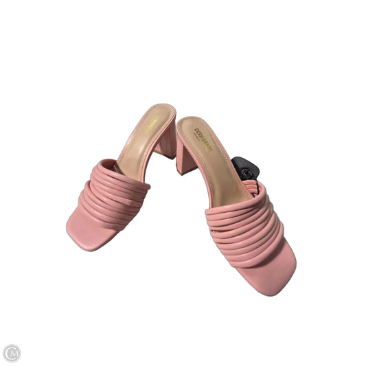 Shoes Heels Block By Cushionaire In Pink, Size: 6.5