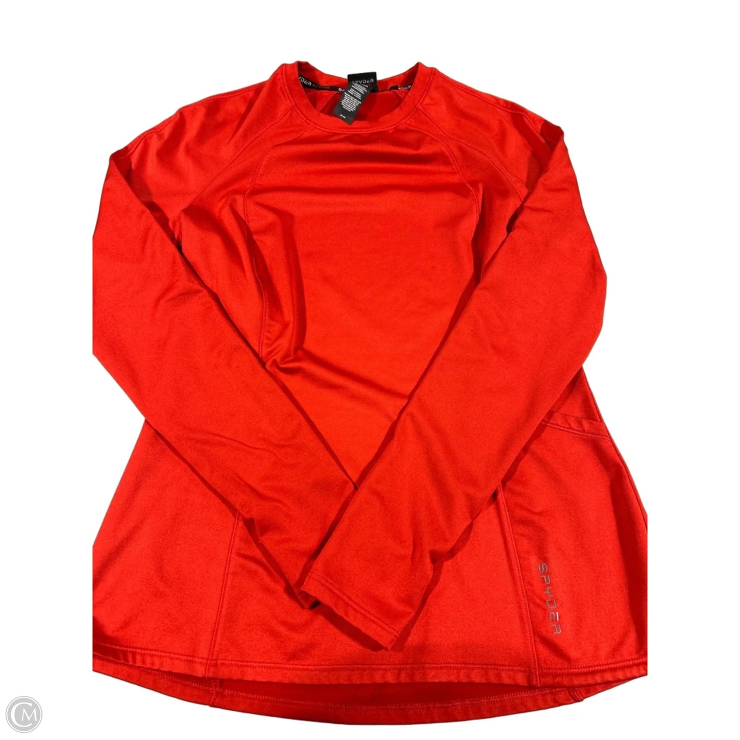 Athletic Top Long Sleeve Crewneck By Spyder In Red, Size: M