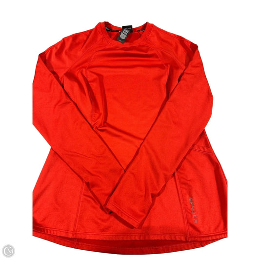 Athletic Top Long Sleeve Crewneck By Spyder In Red, Size: M