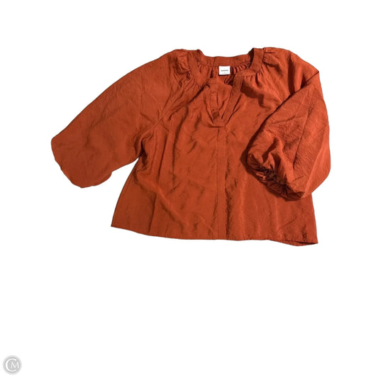 Top 3/4 Sleeve By Sonoma In Brown, Size: Xl