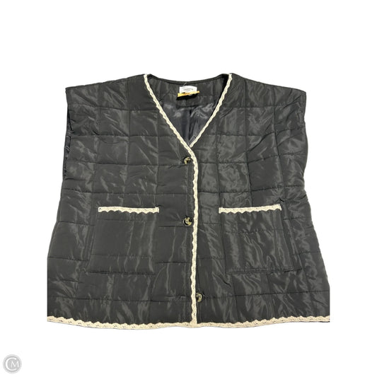Vest Puffer & Quilted By Anniewear In Black, Size: Xl