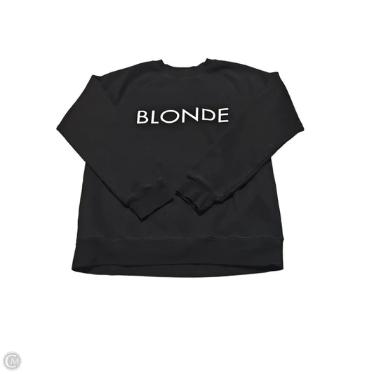 Sweatshirt Crewneck By Cmb In Black, Size: M