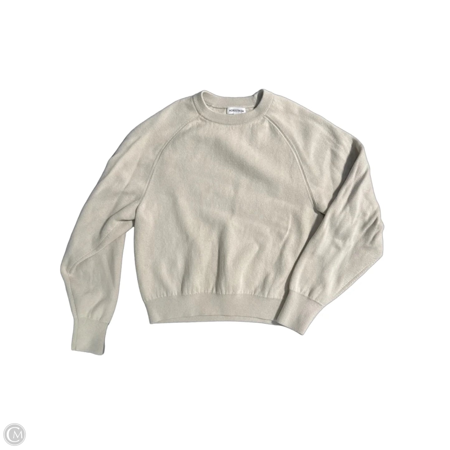 Sweater By Nordstrom In Cream, Size: M