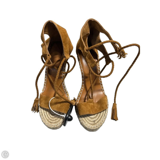 Shoes Heels Wedge By Joie In Brown, Size: 7.5