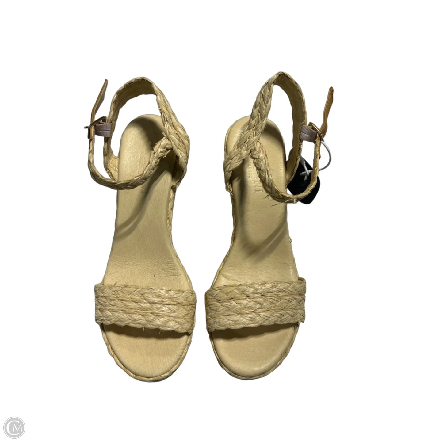 Sandals Heels Wedge By Cmb In Tan, Size: 9