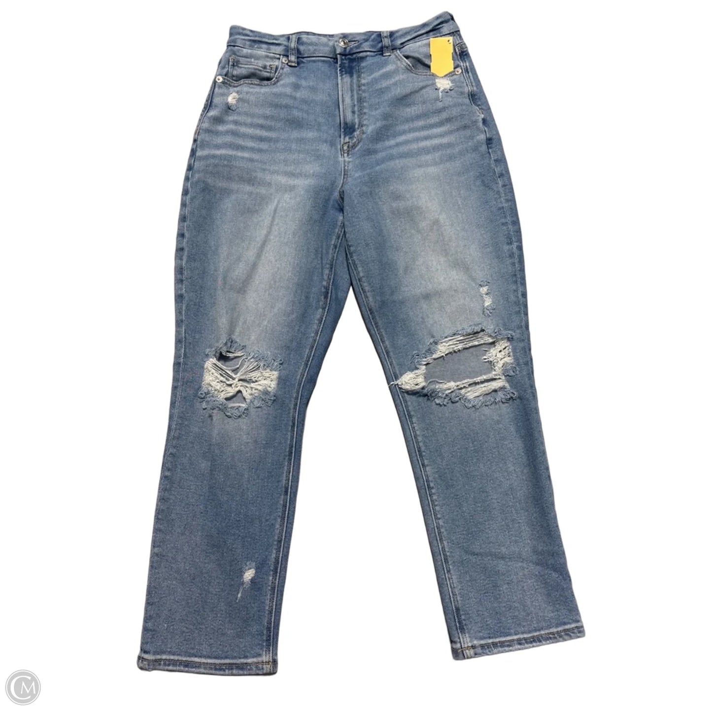 Jeans Skinny By American Eagle In Blue Denim, Size: 8