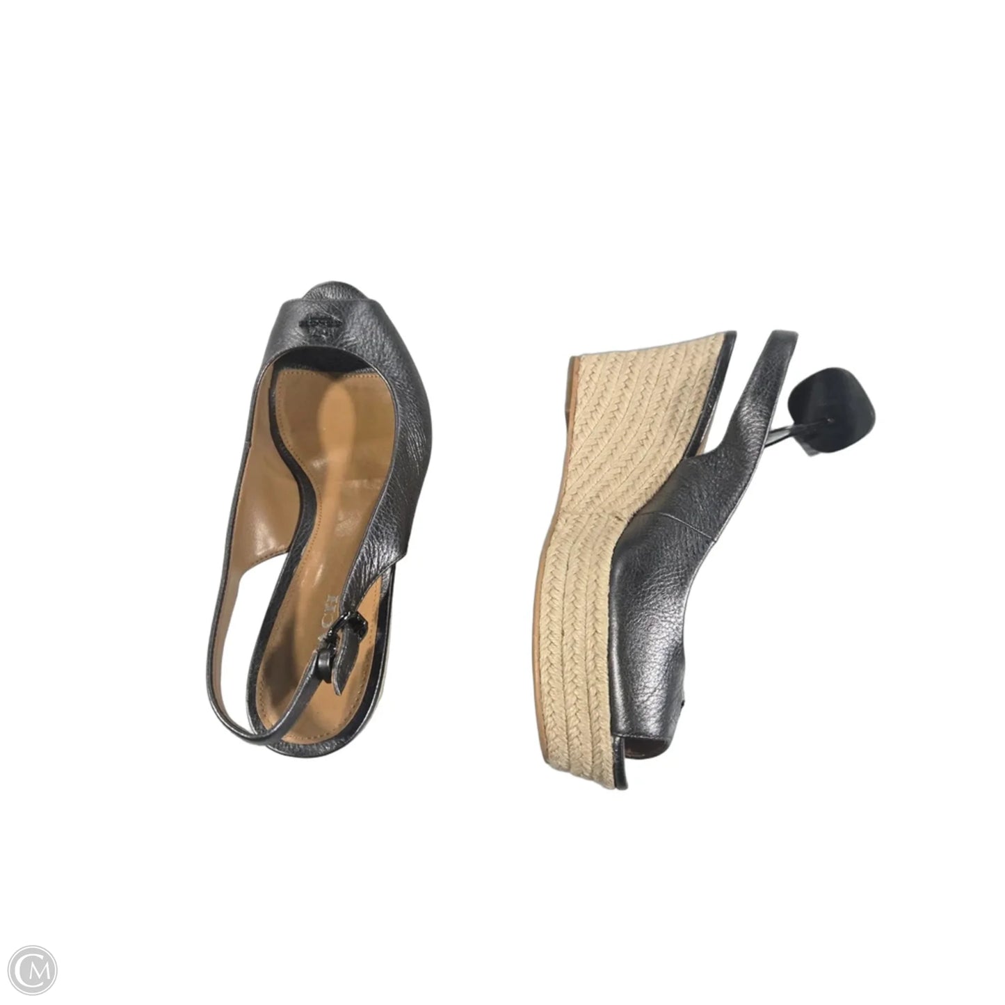 Shoes Designer By Coach In Silver, Size: 9