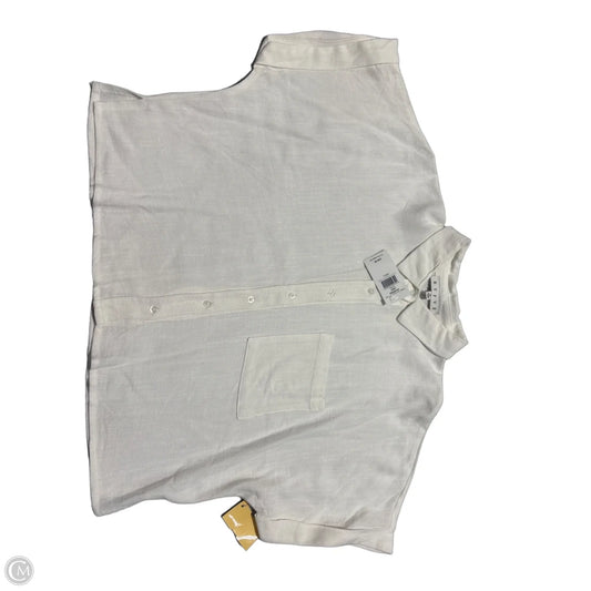 Blouse Short Sleeve By Hyfve In White, Size: S